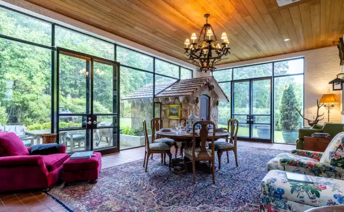 Cozy living room of the Bobby Lee House