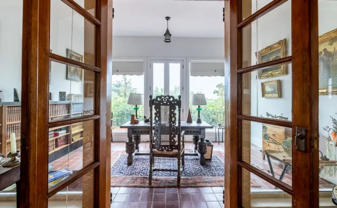 Cozy living room of the Bobby Lee House