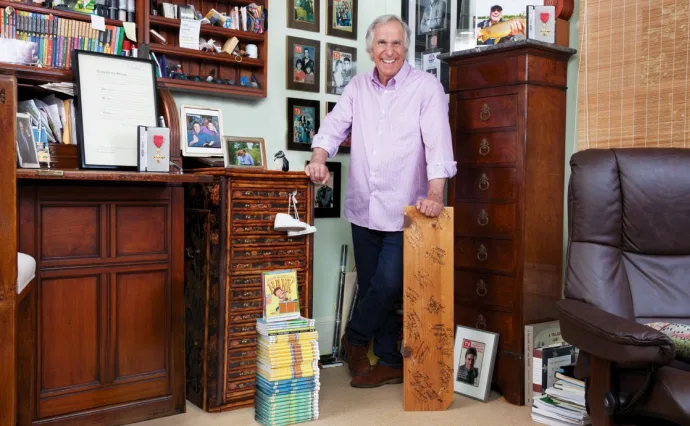 Henry Winkler house in his home office